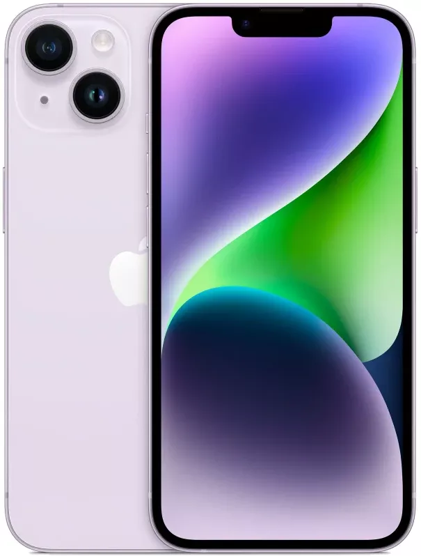 Смартфон Apple iPhone 14 128 ГБ, фиолетовый, Dual SIM (nano SIM)